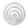 Morella Women's Amulet, Coins 33 mm, Zirconia Stones, Copper