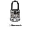 Master Lock 5406D Stellen Sie Ihre eigene Kombinationsbox ein, schwarz, grau