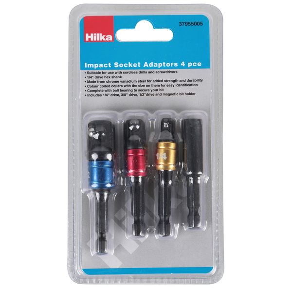 Hilka 37955005 4 PCE Impact Socket Adaptors