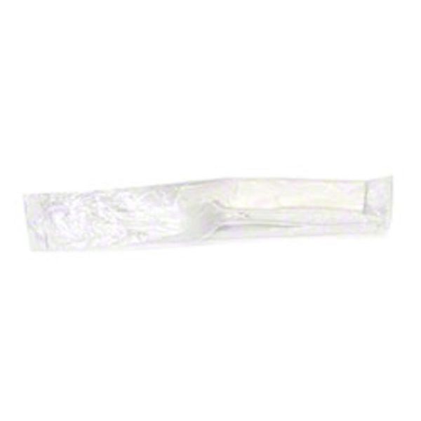 Disposable White Cutlery Kit, Napkin, Straw & Spork 1000 per CASE