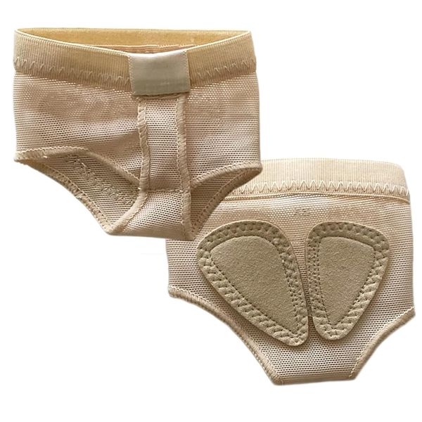 Tinkber 1 Pair of Ballet Foot Pads, Dance Foot Thong, Front Toe Pad Support Socks, Ballet Thong, Gymnastics Foot Thong, Breathable, Non-Slip, Suitable for Gymnastics Shoes, Ballet, Gym (Skin Color)