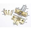 12 x Premium Quality Adjustable Roller Catch EB Brass Plated Steel