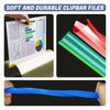 180 Pieces A4 Clipbar File – Plastic Colourful Presentation Files Documents Clipbar Folder with Sliding Bars Project Files for Presentations Document Classification [Assorted + Clear 90pcs Each]