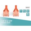 DIGITUS CAT 6 U-UTP patch cable, 10m, network LAN DSL Ethernet cable, LSZH, copper, AWG 26/7, red