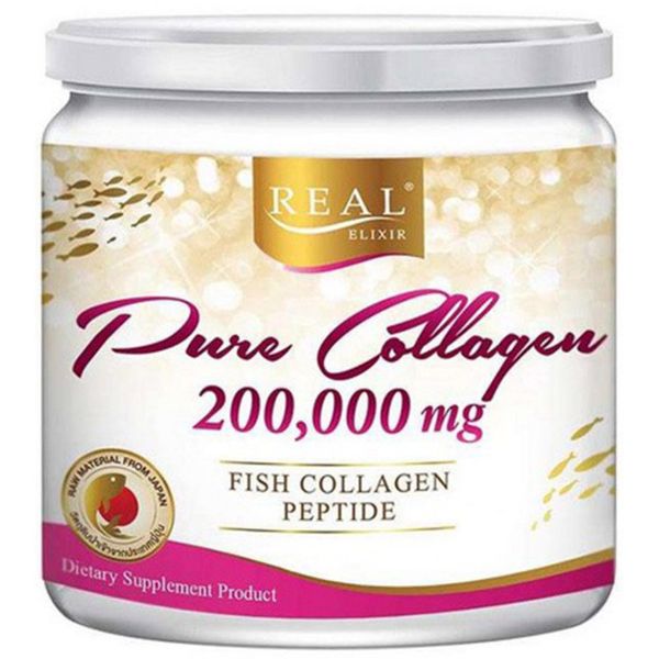 Collagen Real Elixir Pure 200,000 mg Fish Collagen Peptide Reduce Wrinkle 200g.