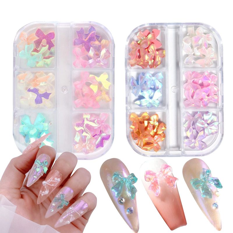 3D Resin Bow high quality Nail Decoration