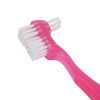 False Teeth Brush, Teeth Cleaning for Elderly, Portable Plaque, Dirt Removal, Denture Gift Home, Travel, Dental Manual Brushes fixodent pro(Pink)