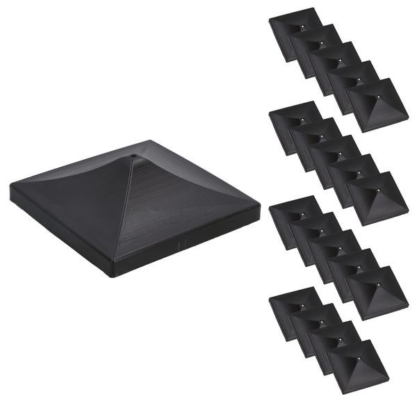 Plastic Fence Post Caps for Fence Posts 75mm x 75mm Protector Cover 20pc