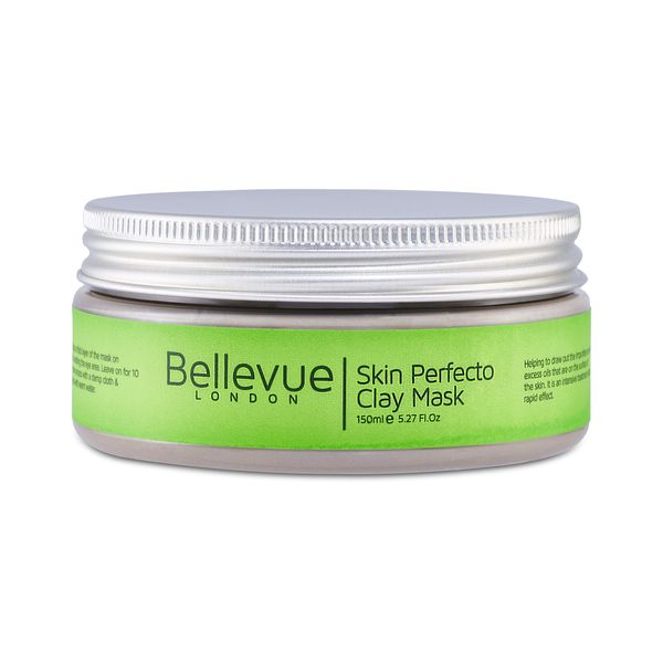 Skin Perfecto Clay Mask 150ml, a Deep Cleansing Balm that Draws Out Impurities, Absorb Excessive Oils and Detoxifies the Skin; a Pure Clay Mask that is Suitable for Women and Men