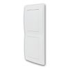 FLAIR 2-Way Blind Cover / Faceplate, Colour White, with Double Frame