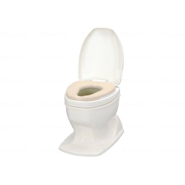 Sanitary Ace OD Soft Toilet Seat, Freestanding, Height Increase #8, Ivory, Aronkasei, 871118, Direct from Manufacturer