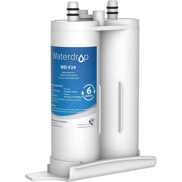 Waterdrop Refrigerator Water Filter, Replacement for WF2CB, PureSource2, 1 Pack