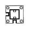 CRL D990A12CR Satin Anodized 12" Corner Design Series Partition Post