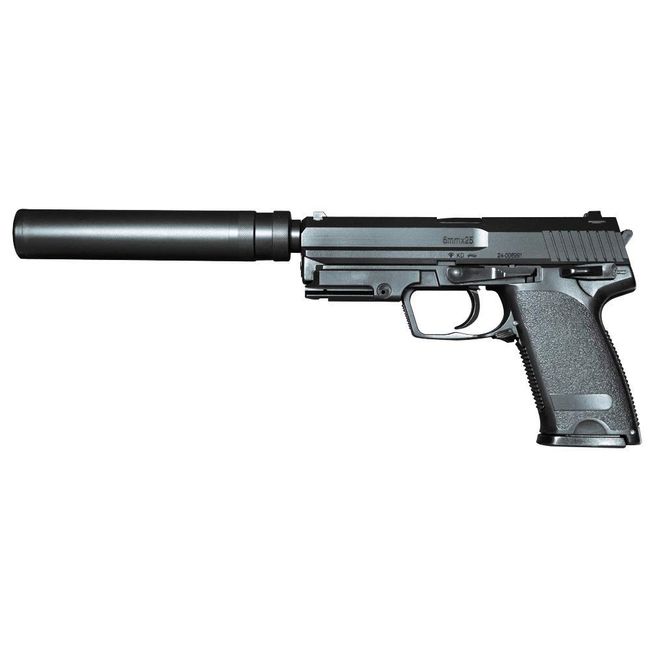 Crown Model Slide Stop, USP with Silencer, For Ages 10 and Up, Airsoft Gun