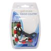 Longridge Unisex's BEAD STROKE COUNTER - RED/WHITE ONE SIZE