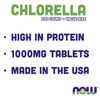 Now Chlorella Tablets,1000mg, 200 Tabs - Premium, Non-GMO Microalgae - Green Superfood Supplement
