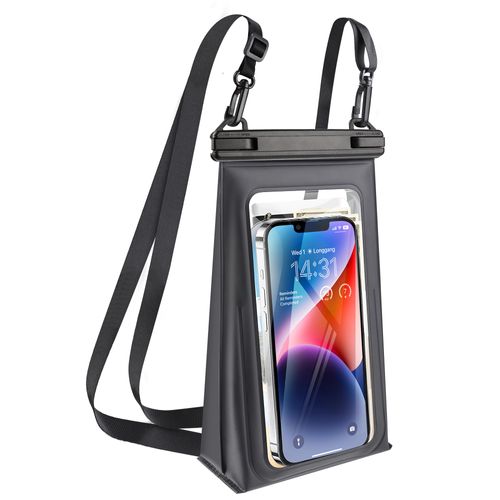 TDLIRH Large Waterproof Phone Pouch Universal Phone Waterproof Case for Phone IPX8 Water Proof Dry Bag with Wide Lanyard Large Capacity Waterproof Bag for Swimming Rafting