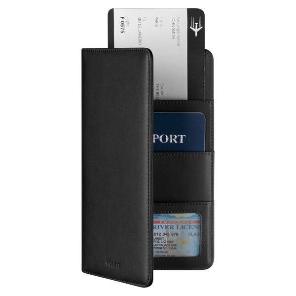 VULKIT Passport Holder Wallet RFID Blocking Travel Wallet for Men & Women