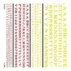 Railroad Roman Letters, Red/Yellow
