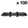 Grow Insane - 100 x 4mm Micro Irrigation Straight Coupling