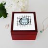 CafePress Volleyball Net Memory Keepsake Jewelry Box, 5"x5"x3.75"