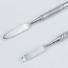 Stainless Steel Double Spatula Ointment Spatula for Make Up Pallets (Silver)