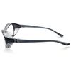 CYPHUS Pollen Disease Glasses, Unisex, Sunglasses, Windproof, Dustproof, Casual, UV Protection, Prevents Splashing Infection (Dark Gray/Clear)