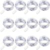 12 Pack 20 LED 6.6ft Battery Operated Mini LED Copper Wire String Fairy Lights