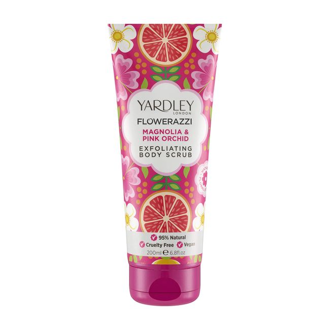 Yardley London Flowerazzi, Magnolia and Pink Orchid Exfoliating Body Scrub