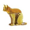 FLATS Cat Staircase Cat 110A Gold Cardboard Craft Kit