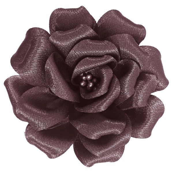 Mecool Rose Hair Clip for Weddings Brooch Corsage Hair Head Clip on Flowers for Hair Jewellery Barrette Hair Decorations for Women Accessories | Hair Clips Girls-Cameo Brown