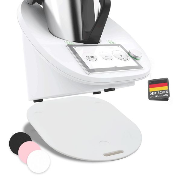 Mumsi© Gleitbrett für Thermomix TM6 & TM5 in weiß - Hochwertiger Gleiter aus Premium Acrylglas – Rollbrett für müheloses Verschieben & sicheren Stand der Küchenmaschine – Zubehör für Vorwerk