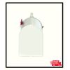 Ambrose White Post Mount Mailbox Large Plastic Residential Home Mail Box