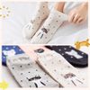 Neko Town Cat Socks, 5 Pair Set, Women's, Ankle Length, Cat Pattern, type a
