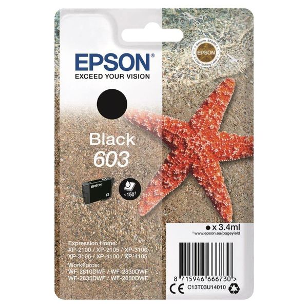 Epson Single Pack Black 603 Ink