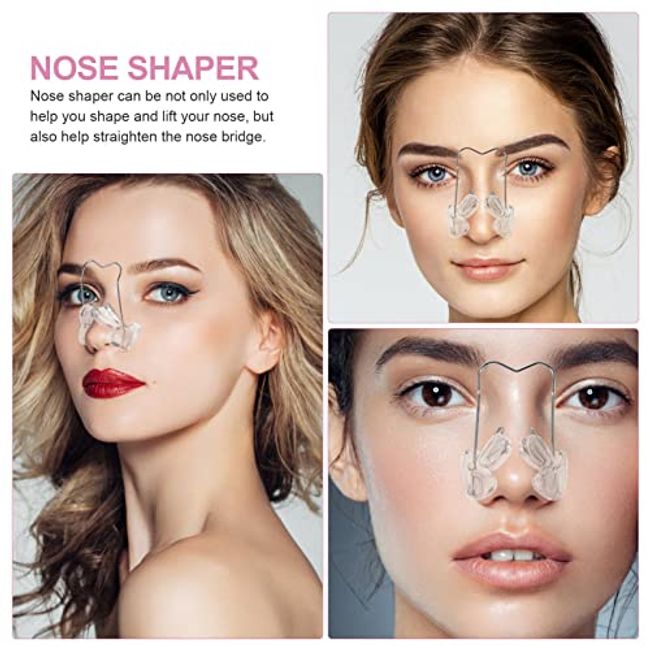 3 Pairs Nose Up Lifting Shaper Nose Slimmer Inserting Lifter Nose Bridge  Straightener Pain Free Beauty Tool New