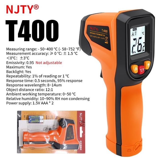 Non-Contact Digital Laser Infrared Thermometer