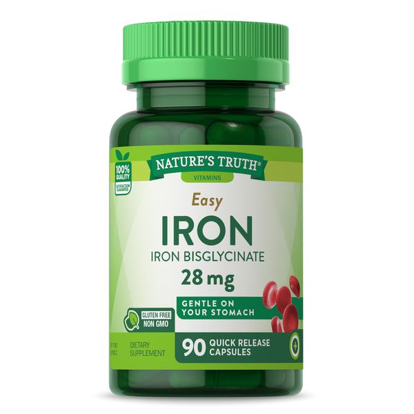 Nature's Truth Easy Iron 28Mg, 90 Count