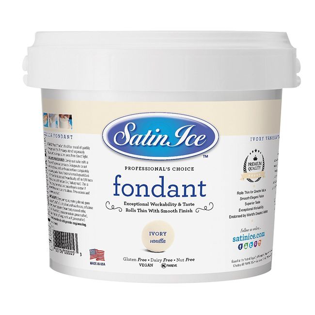 Satin Ice Ivory Vanilla Fondant - 2.27kg