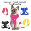 Dexil Colour Coded Cat Harness Warning Alert Vest Padded and Water Resistant Red CAUTION (S-M)