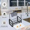 Kitchen Caddy Organizer - Sink Sponge Holder - Best Organiser for Kitchen (Black)