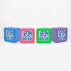 Equity 73003 Green Soft Cube LCD Alarm Clock with Smart Light