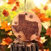 Cedar Ornament - Texas Merry Christmas Y'all