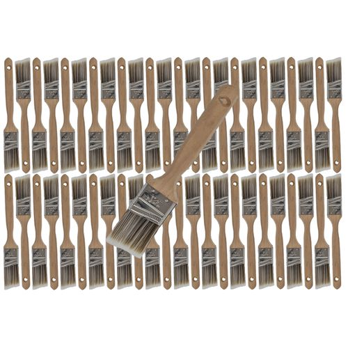 48pk 1.5"Angle House Wall,Trim Paint Brush Set Home Exterior or Interior Brushes