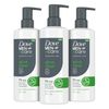 DOVE MEN + CARE Advanced Care Cleanser Acne Clear 3 Count for Acne Prone Skin Face + Body Cleanser with 1% Salicylic Acid 16.9 oz