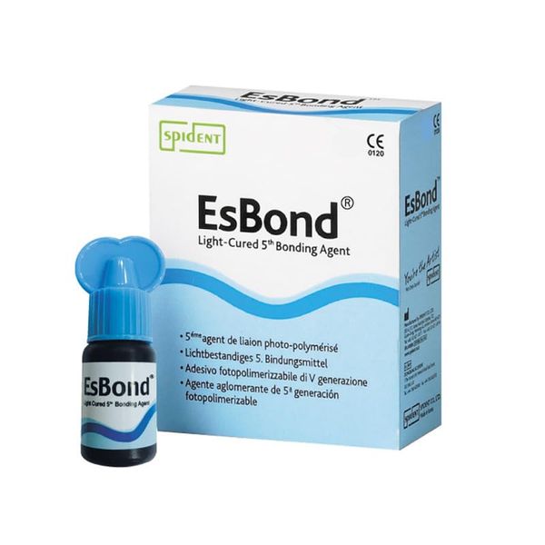 SPIDENT EsBond Dental Bonding Agent Adhesive, 5th Generation Light Cured 5ml - Universal Use