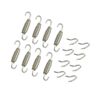 VekAuto 8 Set 55mm 2.17" Exhaust Pipe Spring with U Shape Hooks Silver Tone Auto Accessories