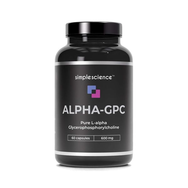 Alpha GPC 600MG in One Capsule | 60 Capsules = 60 True Servings | >99% Pure α-GPC | Lab Tested | Choline Supplement | Nootropic for Brain Support, Focus, Memory, Mood & Energy | 100% Natural & Non-GMO