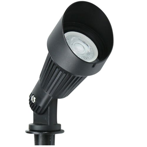 Lumina Lighting® 4W Landscape Lighting 12V Landscape Lights Low Voltage Landscape Spotlights Warm White Waterproof Outdoor Replaceable LED Bulb for Garden, Lawn, Porch, Patio and Yard (Black, 2-Pack)