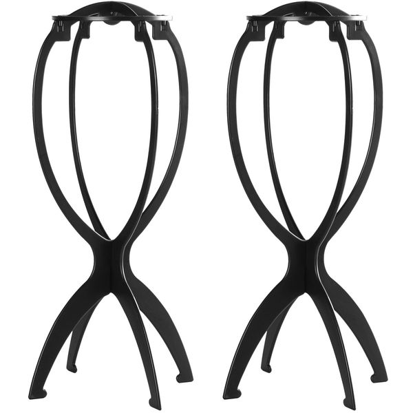 Dreamlover Wig Stand, Wig Head Stand, Travel Plastic Wig Stand, 2 Pack